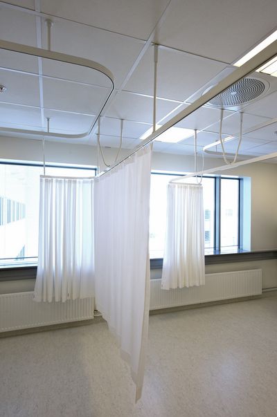 Карнизные системы , Room shot "Akershus Hospital", Oslo, Norway