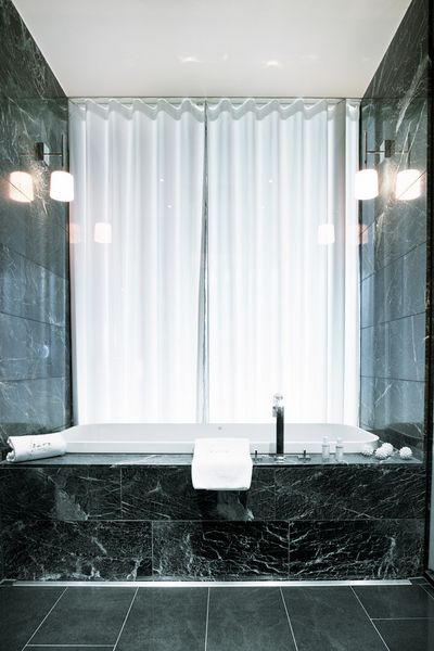 Vorhang-Systeme, Customer Fabrics, Room shot "Hotel Park Weggis", Switzerland, Recess