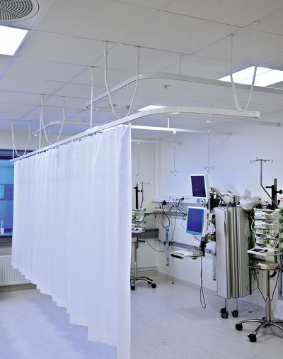 Карнизные системы , Room shot "Akershus Hospital", Oslo, Norway